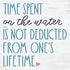 Time Spent on The Water Stencil by StudioR12 | Craft DIY Summer Home Decor | Paint Wood Sign | Reusable Mylar Template | Select Size (12 inches x ...