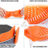 Zulay Silicone Pot Strainer - Adjustable Snap On Strainer For Most Pans & Pots - Food Grade, Heat Resistant, Colander For Draining Pasta, Fruits &...