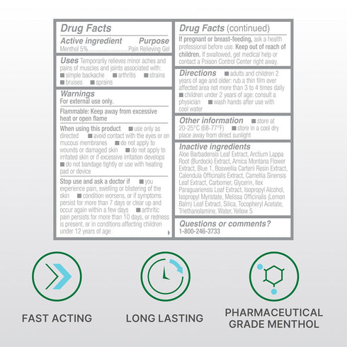 Biofreeze Professional Pain Relief Roll On, Travel Size Arthritis Pain Reliever, FSA/HSA Eligible, Fast Acting & Long Lasting Formula, Cooling Bio...