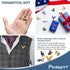 PinMart Patriotic Eagle 7 Lapel Pin Set– Bold American Eagle– Enamel Lapel Pin with Clutch Back for Coats, Suit Jackets, and Lanyards, Set of 7 pc...