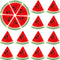 Yaomiao Fake Watermelon Simulation Watermelon Slices Artificial Fruit Slice Realistic Lifelike Fake Fruits Plastic Decor for Photography Props...