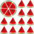 Yaomiao Fake Watermelon Simulation Watermelon Slices Artificial Fruit Slice Realistic Lifelike Fake Fruits Plastic Decor for Photography Props...