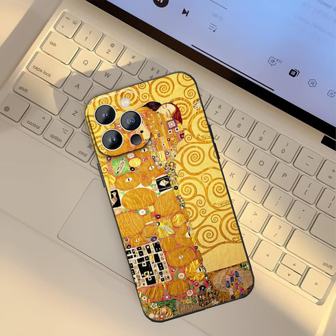for iPhone 13 Pro Case for Women, The Embrace by Gustav Klimt Phone Case, Classic Fine Art Case, Soft TPU Shockproof Protective Cover...