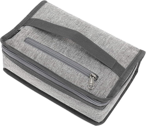 FlowFly Small Insulated Lunch box Portable Soft Bag Mini Cooler Thermal Meal Tote Kit with Handle for Work & School, Heather Grey...
