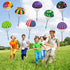 10 Pack Parachute Toys Easter Basket Stuffers for Toddlers, Tangle Free Parachute Toy with Small Figures, Outdoor Flying Toys Air Parachute for Bo...