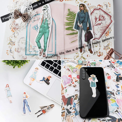 150Pcs People Stickers for Journaling Supplies, Scrapbooking Junk Journal Kit for, Scrapbook Stickers Bullet Adults Friends Scrap Booking Supplys ...