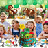 2 Pack Dinosaur Graduation Tablecloths, Dinosaur Table Cover for Birthday, Dino Themed Party Decorations Supplies Kindergarten Preschool Grad, Par...