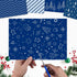 MIAHART 30 Sheets Merry Christmas Pattern Paper Set A4 Size 10 Designs Festival Decorative Craft Paper Double-Sided for Card Making Scrapbook, Blu...
