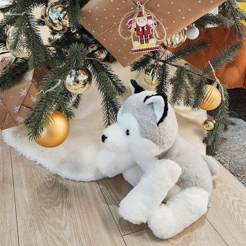 Siberische Husky Stuffed Animals, Puppy Stuffed Dogs Alaskan Malamute Plush Toys for Kids Girls Boys Baby Birthday Bedtime, 12 inches...