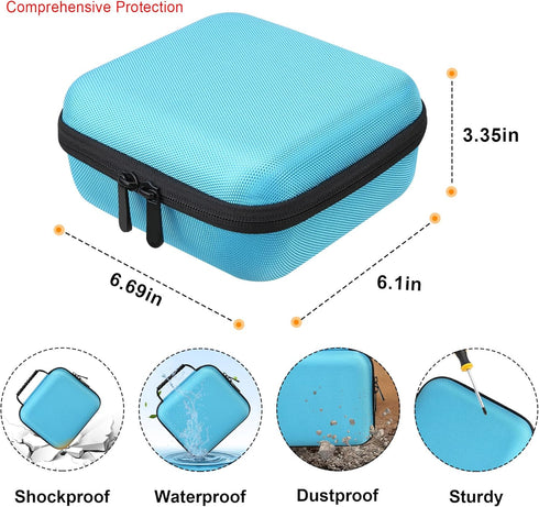 Carrying Case for Portable Handheld Inhaler Nebulizer Machine Asthma Inhaler Spacer, EpiPen Travel Medicine Kit, Handheld Mesh Atomizer Machine Ho...