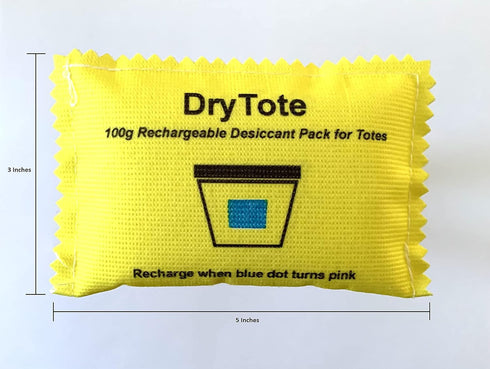 100g Rechargeable Desiccant Pack - Moisture Absorbing Bag - Silica Gel Desiccant Dehumidifier for Storage Bins and Totes …...