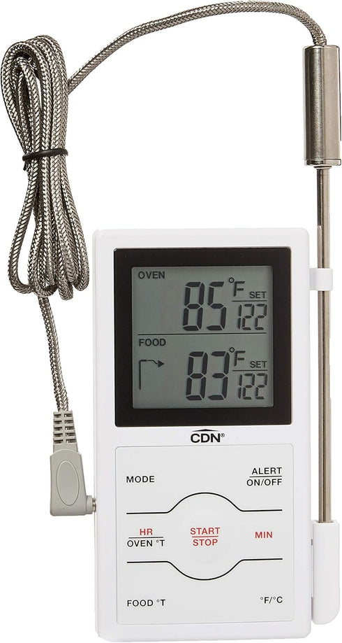 CDN Dual Sensing Programmable Probe Thermometer and Timer...