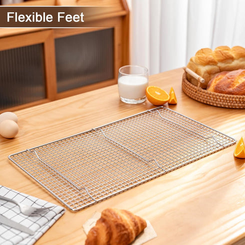 Cooling Rack, 10.24"x17.75" Cookie Cooling Rack for Cooking and Baking, Oven and Dishwasher Safe, Kitchen Wire Baking Rack for Roasting, Grilling,...