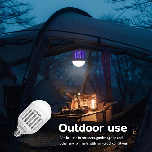 Bug Zapper Light Bulb 2-in-1 Indoor Mosquito Zapper Gnat Trap- Electric Fly Insect Killer&Bug Catcher for Home Backyard Patio...
