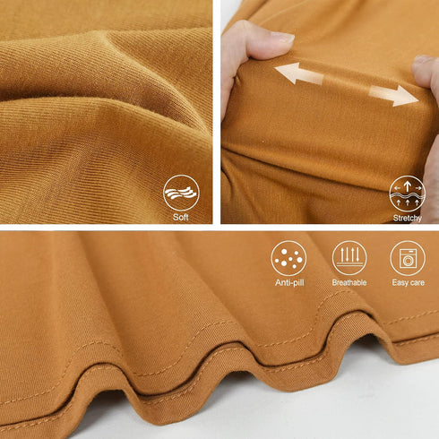 Newborn Swaddle Blanket with Hat Set Baby Swaddle Set Hospital Receiving Blankets for Girls Boys(Copper,45"*45")...