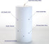 Melt Candle Pillar Candles, 3 Pack - Unscented Candles for Home, Church, Weddings, & More - 3" x 6", White...
