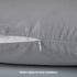 FLXXIE 2 Pack Zipped Satin Queen Pillowcases for Hair and Skin, Silky and Super Soft (20"x30") Zippered Satin Pillow Cases, Dark Grey, 20x30 Inche...