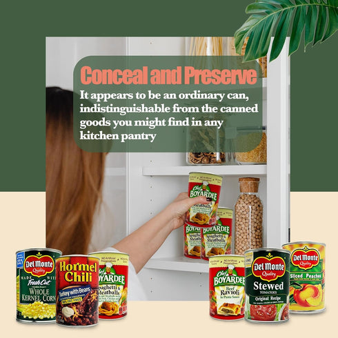 Fake Soup Can Diversion Safe - Keep Your Valuables Safe - Storage Home Security - Spaghetti and Meatballs...