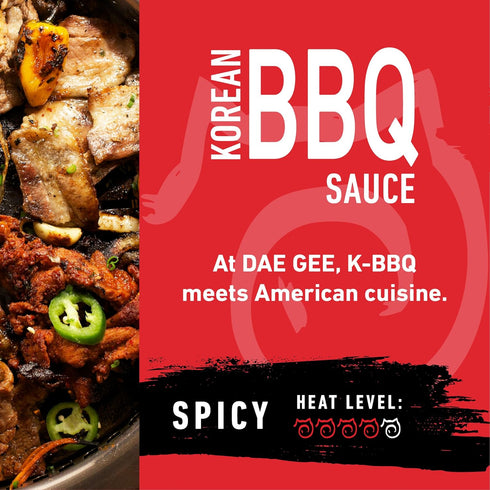 Dae Gee Korean BBQ Sauce, Spicy ? Barbeque Sauce for KBBQ Grill or Ramen Noodles ? Korean Food Made in USA, Perfect as Bulgogi Sauce, Galbi Marina...