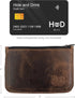 Hide & Drink, Zippered Wallet, Card Case, Folded Bills Storage, Coin Organizer, Travel Accessories, Full Grain Leather, Handmade, Bourbon Brown...