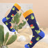 BISOUSOX Men's Dress Socks Funny Fun Colorful Crazy Funky Crew Socks for Men Novelty Happy Cotton Size 9-12...