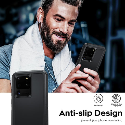 LeYi for Samsung S20 Ultra Case: Heavy Duty 3 in 1 Samsung Galaxy S20 Ultra Case, Military Grade Shockproof Phone Case Cover for Samsung Galaxy S2...