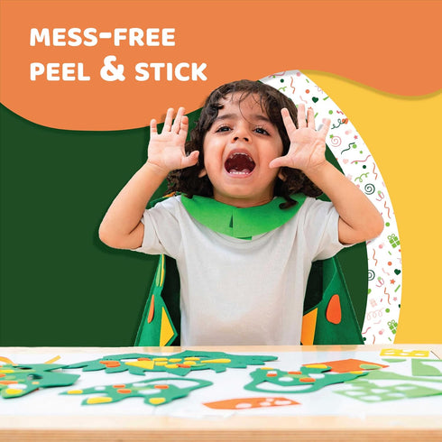 jackinthebox Dinosaur Toys for Kids 3-5,3-in-1 Dino Dress-Up Kit, Arts and Crafts for Boys and Girls, Dinosaur Costume, Great Gift for Kids Ages 3...