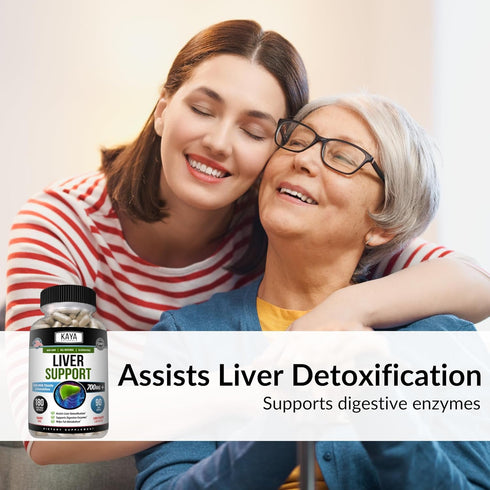 Kaya Naturals Liver Support | Gut Health Supplements for Women and Men | Milk Thistle and Dandelion Root Capsules | Detox Cleanse Liver Supplement...