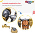 Dazmers Robotic Large Dinosaur Toys for Boys - Light & Sound Effect - Interactive Walking Dinosaur with Dump Truck and Recycling Bin Accessory - 3...