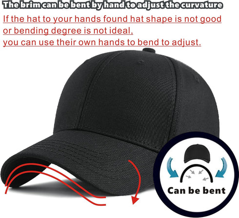 Oversize Baseball Cap XXL big head hats for men large head hats Dad Hat Adjustable 23.6"-26.8"...