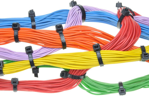 Fixson Multi-Purpose Self-Locking Cable Ties Nylon Zip Wire Tie-Wraps (100 Piece) 8-Inch Cable-Tie Color Natural (45-LB Strength)...