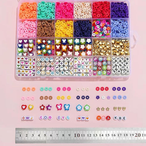 EMUFOOK Friendship Bracelet Kit with Clay Beads for Jewelry Making - Crafts Kit for Girls Ages 8-12...