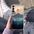 Sunset Nature Landscape Case for Samsung Galaxy S23,Wilderness Night Art Painting Pattern Case,Soft TPU Full Cover Case for Galaxy S23...