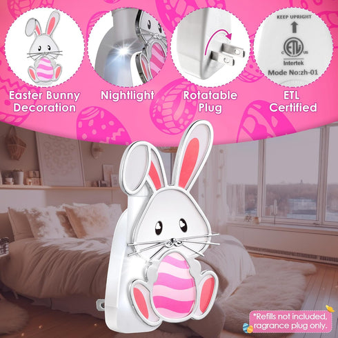 Wall Fragrance Plug in with Night Light, Compatible with Bath & Body Works WallFlower Fragrance, Wall Plug Essential Oil Diffuser with Nightlight ...