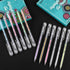 Dyvicl Highlight Color Pens, 0.8 mm Fine Point Pens Gel Ink Pens for Black Paper Drawing, Sketching, Illustration, Adult Coloring, Journaling, Set...