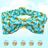 Elegant little tail Dog Collar, Blue Bees Print Dog Collar with Bow Tie Summer Dog Collar Pet Collar Boy Girl Cute Bowtie Collar Dog for Small Med...