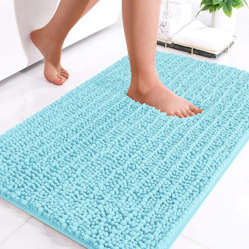 Arotive Luxury Chenille Bathroom Rug Mat, Extra Soft Thick Absorbent Shaggy Bath Rugs, Non-Slip Machine Wash Dry Plush Bath Mats for Bathroom, Sho...