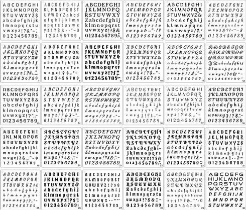 30 Pack Letter Stencils 6 x 6 Inch Alphabet Stencils Letters and Numbers Stencil Lettering Stencils Bullet Journaling Stencils...