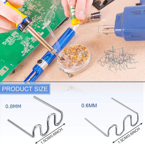 1000 Pieces Hot Staples Welding Rods Bumper Repair Welding Wire for Repair Machine Car Bumpers Dashboards Lamp Holders Plastics Rings Daily Plasti...