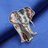 Metal Enamel Shiny Rhinestone Elephant Brooch Elegant Animals Pin Lapel Clothes Scarf Women Teens Jewelry Gift...