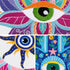 Louise Maelys 3 Set Tarot Evil eye Embroidery Kits for Beginners,Adults Starter Cross Stitch Kit DIY Needlepoint Kits with hamsa hand sun moon lou...