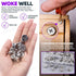 Swpeet 100Pcs 4 Sizes 3 in 1 Furniture Connecting Cam Lock Fittings Assortment Kit, Fastener Cabinet Connectors Hardware Bolts Furniture Connectin...