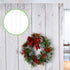 Hotop 15 Inch Wreath Hangers for Front Door Wreath Doors Hangers Steel Material Clothes Towel Hooks Holder Over The Door Hanger Hooks for Christma...