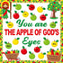 gisgfim Christian Jesus Bulletin Board Decoration Set Religious Apple Borders Cutouts Welcome back to school Decor Sunday School Classroom Door Pa...