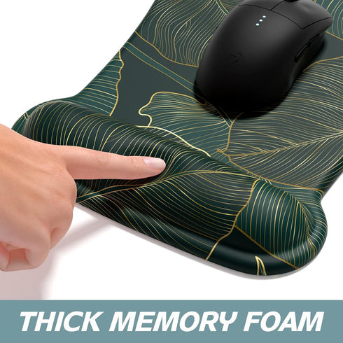 ITNRSIIET Mouse Pad Wrist Support Keyboard Wrist Rest Pad Ergonomic Mousepad Non-Slip Memory Foam Keyboard Pad Easy Typing Pain Relief Perfect for...