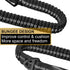 Heavy Duty Dog Leash, 4-6FT Shock Absorbing Tactical Dog Leash with 2 Padded Handles, Advanced Easy Metal Clip, No Pull Reflective Dog Leash for M...
