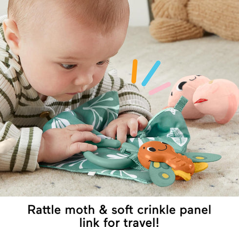 FISHER-PRICE BABY Sensory Toys So Many Senses Gift Set with Fine Motor Activities for Newborns, 4 Pieces...