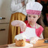 Super Z Outlet 12pc Set Complete Kids Cooking and Baking Apron With Pocket and Chef Hat Dress Up Set, Red Chef Costume for Career Role Play One Si...