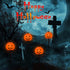C7 Halloween Pumpkin Pathway Stake Lights, 7 Ft Halloween Pathway String Lights with 4 C7 Bulbs, Stake, Halloween Decorations Driveway Markers Lig...