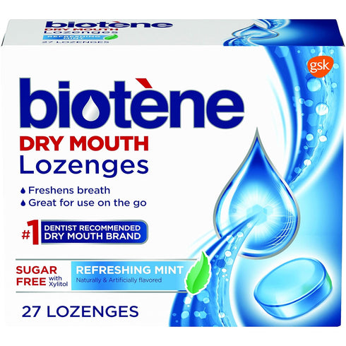 Biotene, Dry Mouth Lozenges, Refreshing Mint, 27 Count (Pack of 1)...